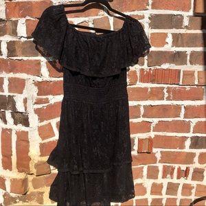 Francesca’s Black Lace Dress